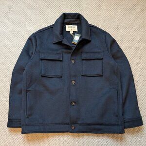 NWT Tentree Wool Button Down Shacket Shirt Jacket Navy Men's XL